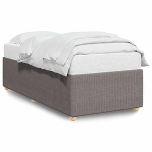 vidaXL Cadre de lit sans matelas taupe 80x200 cm tissu