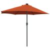 vidaXL Parasol de jardin Couleur terre cuite 294 x 150 x 224 cm tissu