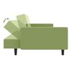 vidaXL Canap&eacute;-lit &agrave; 2 places vert clair velours