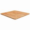 vidaXL Dessus de table carr&eacute; Marron clair50x50x1,5cm Bois ch&ecirc;ne trait&eacute;