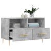 vidaXL Meuble TV Gris b&eacute;ton 80x36x50 cm Bois d'ing&eacute;nierie