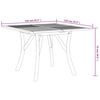 vidaXL Table de jardin 110x110x75 cm Bois d'acacia solide