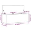 vidaXL Bo&icirc;te de Rangement avec stockage Bois Ancien 102 x 35 x 35 cm