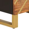 vidaXL Buffet marron et noir 40x33,5x110 cm bois massif de manguier
