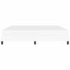 vidaXL Cadre de lit avec matelas Blanc pur 200 x 200 cm tissu