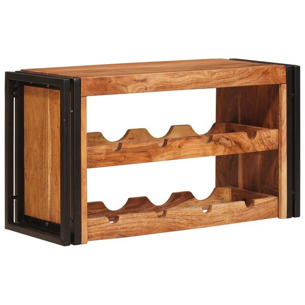 vidaXL &Eacute;tag&egrave;re &agrave; vin Marron 100 x 45 x 33 cm Bois d'Acacia Massif