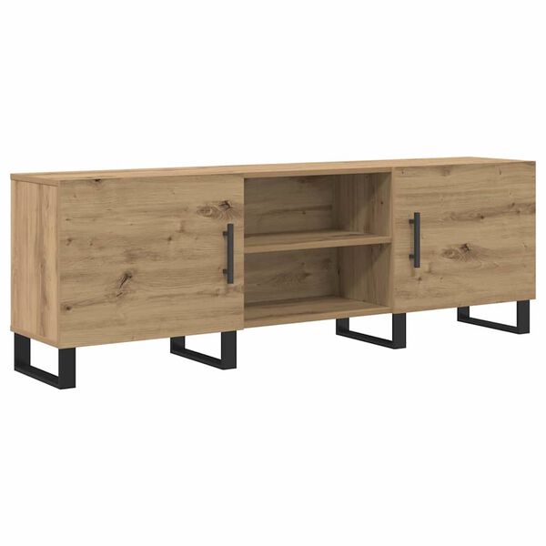 vidaXL Meuble TV Ch&ecirc;ne artisanal 150 x 30 x 50 cm Bois d'ing&eacute;nierie