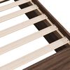 vidaXL Cadre de lit sans matelas ch&ecirc;ne marron 75x190cm bois ing&eacute;nierie