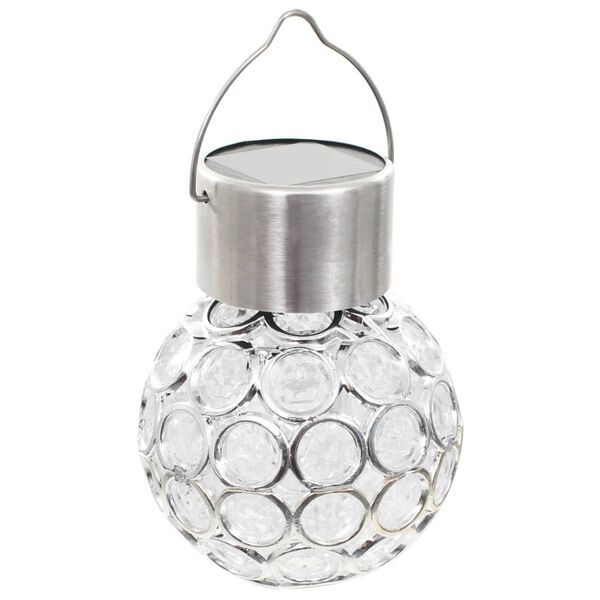 vidaXL Lampe solaire suspendue 8 pcs lumi&egrave;res LED RGB