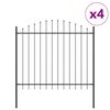 vidaXL Clôture de jardin 4 pcs Gris 170 x 190 cm