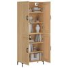 vidaXL Buffet haut Ch&ecirc;ne sonoma 69,5x34x180 cm Bois d'ing&eacute;nierie