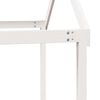 vidaXL Lit superpos&eacute; avec &eacute;chelle et toit sans matelas blanc 90x190 cm