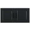 vidaXL Armoire de cuisine Noir 80 x 31 x 40 cm Bois d'ing&eacute;nierie