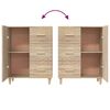 vidaXL Buffet chêne sonoma 69,5x34x90 cm bois d'ingénierie