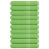 vidaXL Serviettes 10 pcs FROGN vert pomme 100x200 cm 100% coton