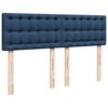 vidaXL Sommier &agrave; lattes de lit avec matelas Bleu 140x190 cm Tissu