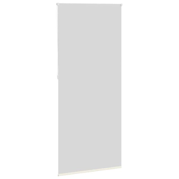 vidaXL Store enrouleur occultant 104,4 x 230 cm, largeur du tissu 100 cm, blanc cass&eacute;