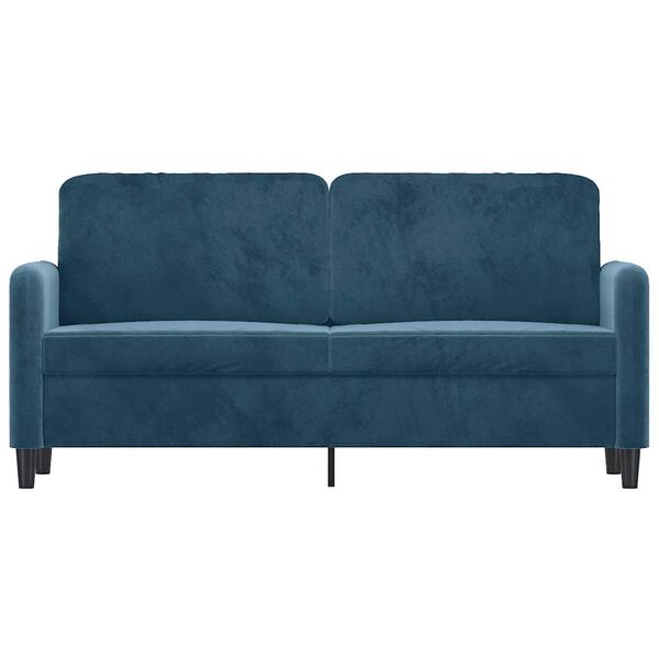 vidaXL Canap&eacute; &agrave; 2 places Bleu 140 cm Velours