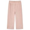 Pantalons pour enfants velours c&ocirc;tel&eacute; rose clair 116