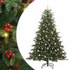 vidaXL Sapin de No&euml;l artificiel Vert 180 cm PVC, m&eacute;tal et plastique