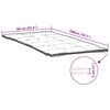 vidaXL Prot&egrave;ge-matelas blanc 90x200 cm