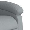 vidaXL Fauteuil de massage inclinable Gris clair Tissu