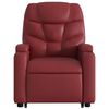 vidaXL Fauteuil inclinable Rouge bordeaux Similicuir