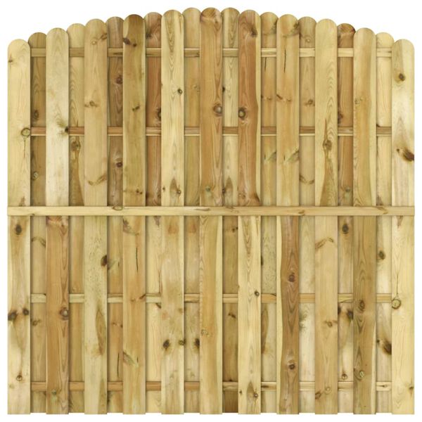 vidaXL Panneau de cl&ocirc;ture Bois de pin impr&eacute;gn&eacute; 180x(165-180) cm