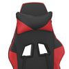 vidaXL Chaise de jeu Noir et rouge Similicuir