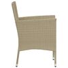 vidaXL Chaises manger de jardin lot de 2 R&eacute;sine tress&eacute;e Beige