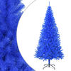vidaXL Sapin de No&euml;l artificiel avec support bleu 180 cm PVC