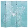 vidaXL Cloison de s&eacute;paration pliable 200 x 170 cm Papillon Bleu