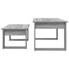 vidaXL Ensemble de tables basses 2 pcs Gris Sonoma Bois d'ing&eacute;nierie