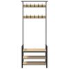 vidaXL Porte-manteau Chêne sonoma 75 x 34 x 184 cm Bois d'ingénierie