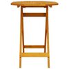 vidaXL Table pliable de jardin Ø60x75 cm bois d'acacia massif
