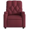 vidaXL Fauteuil inclinable &eacute;lectrique Rouge bordeaux Tissu
