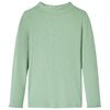 T-shirt enfants manches longues faux col roul&eacute; menthe fonc&eacute;e 128