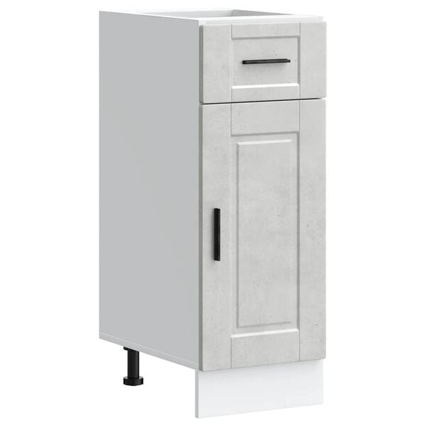 vidaXL Armoire de cuisine Porto gris béton bois d'ingénierie