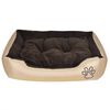 vidaXL Lit pour chiens avec coussin rembourr&eacute; Taille M