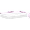 vidaXL Matelas à ressorts bonnell moyen 120x200 cm