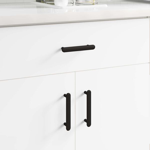 vidaXL Poign&eacute;e de cabinet 474 pcs Noir 121 x 16.6 x 28.3 mm Fer