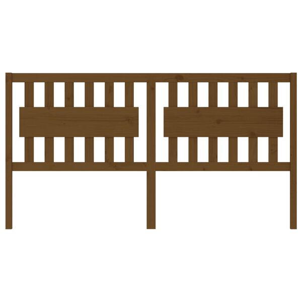 vidaXL Tête de lit Marron miel 185,5x4x100 cm Bois massif de pin