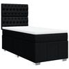 vidaXL Sommier &agrave; lattes de lit avec matelas Noir 90x200 cm Tissu