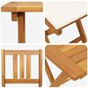 vidaXL Ensemble bistrot 3 pcs Huile Naturelle Bois d'Acacia Massif