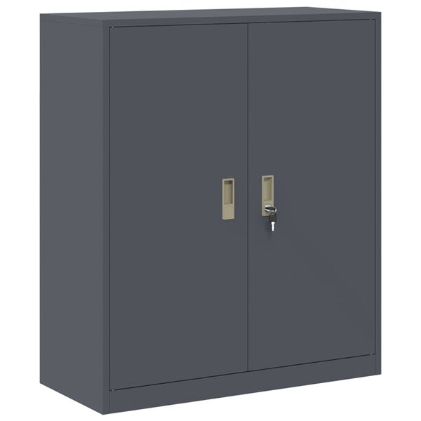 vidaXL Armoire de rangement Anthracite 90 x 40 x 105 cm Acier