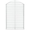 vidaXL Panier de gabions arqu&eacute; 100x30x140/160 cm Fer galvanis&eacute;