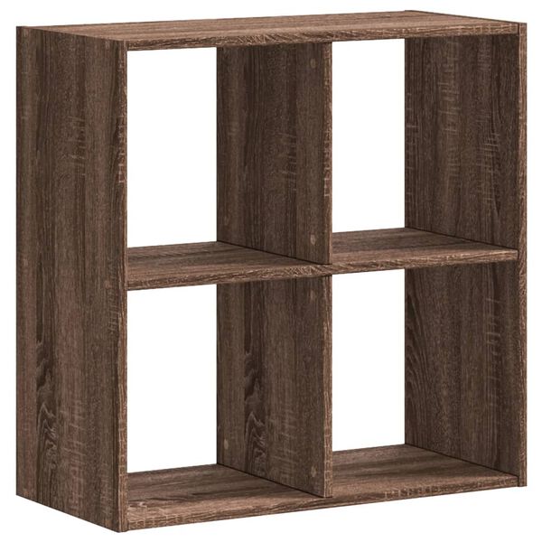 vidaXL Bibliothèque chêne marron 68,5x32x68,5 cm bois d'ingénierie