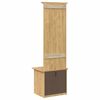 vidaXL Meuble de couloir BODO Marron miel 50 x 40 x 156,7 cm