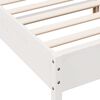 vidaXL Cadre de lit sans matelas blanc 120x190 cm bois de pin massif