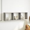 vidaXL Armoire murale 100x16x30 cm gris b&eacute;ton bois d'ing&eacute;nierie